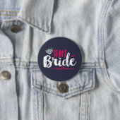 Team Bride Bachelorette Party Wedding Button (In situ)