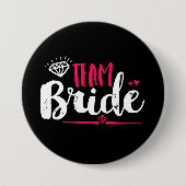 Team Bride Bachelorette Party Wedding Button (Voorkant)