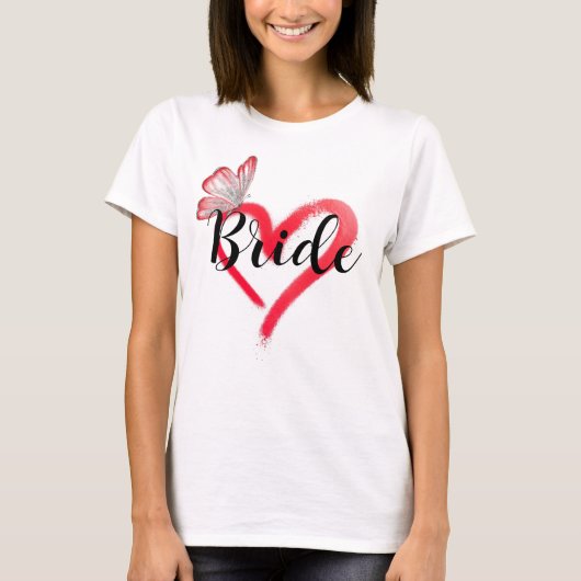 Team Bride Bachelorette T-shirt (Voorkant)
