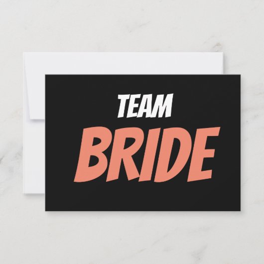 Team Bride Bedankkaart (Voorkant)