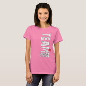 Team Bride Big Grunge Text T-shirt (Voorkant volledig)