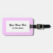 Team Bride - Bord Roze Bagagelabel (Voorkant horizontaal)