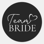 Team Bride Bottle Labels – Leuke vrijgezellenfeest (Voorkant)
