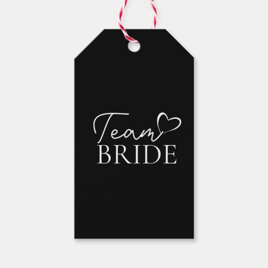 Team Bride Bottle Labels – Leuke vrijgezellenfeest Cadeaulabel (Voorkant)