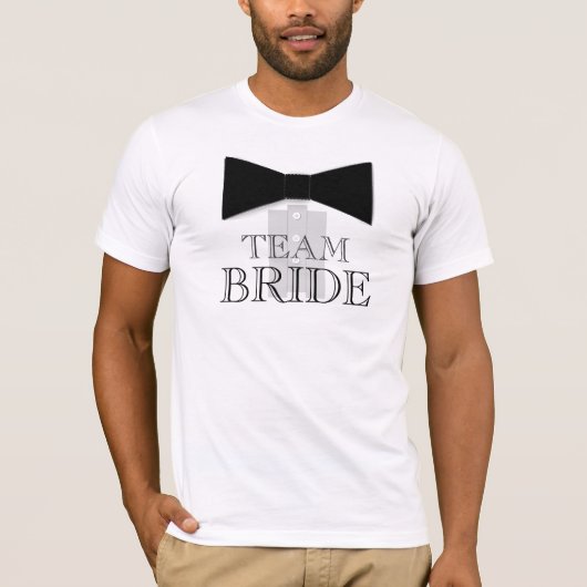 Team Bride Bow Stropdas Shirt (Voorkant)
