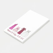 TEAM BRIDE Bridal Party Bridesmaid Flowergirl Post-it® Notes (Schuin)