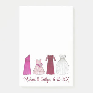 TEAM BRIDE Bridal Party Bridesmaid Flowergirl Post-it® Notes