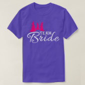 Team Bride Bride Bachelorette Party 7 T-shirt (Design voorkant)