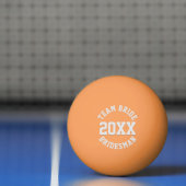 Team Bride Bridesman Wedding Favor Ping Pong Ball (Net)