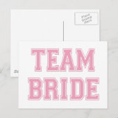 Team Bride Briefkaart (Voorkant / Achterkant)
