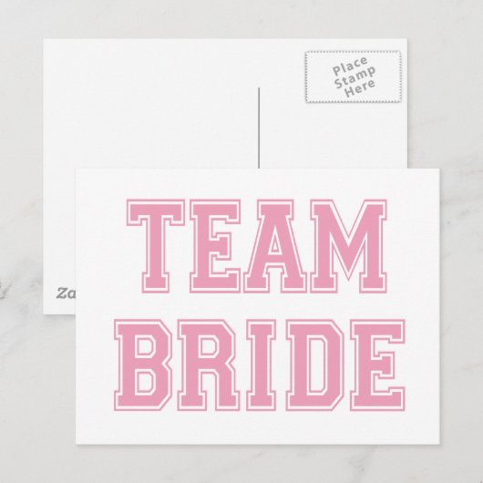 Team Bride Briefkaart (Voorkant / Achterkant)