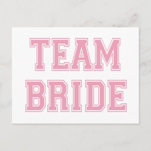 Team Bride Briefkaart (Voorkant)