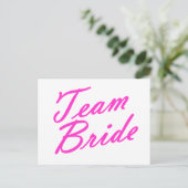 Team Bride Briefkaart (Staand voorkant)