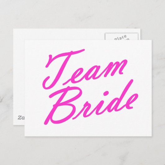 Team Bride Briefkaart (Voorkant / Achterkant)