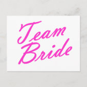 Team Bride Briefkaart (Voorkant)