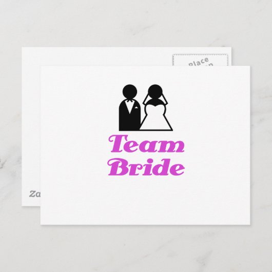 Team Bride Briefkaart (Voorkant / Achterkant)