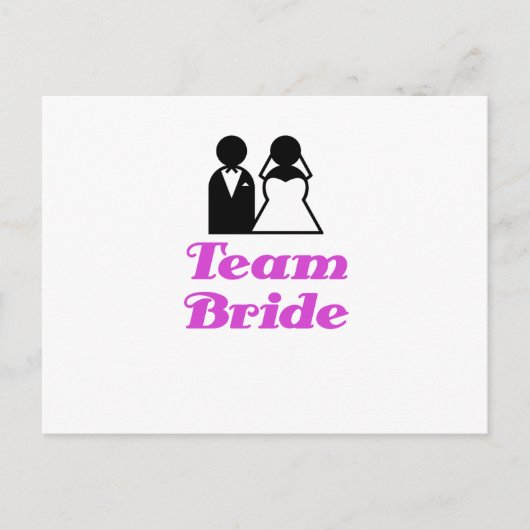 Team Bride Briefkaart (Voorkant)