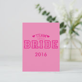 Team Bride Briefkaart (Staand voorkant)