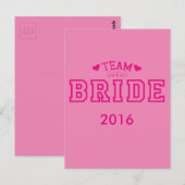 Team Bride Briefkaart (Voorkant / Achterkant)
