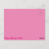 Team Bride Briefkaart (Achterkant)