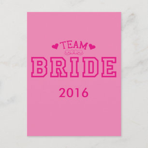 Team Bride Briefkaart