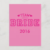 Team Bride Briefkaart (Voorkant)