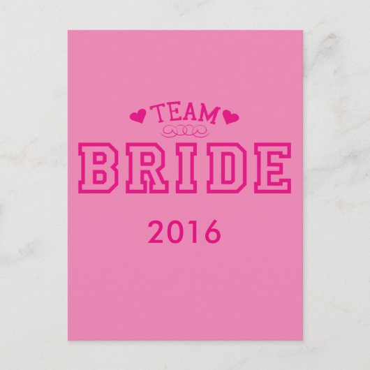 Team Bride Briefkaart (Voorkant)