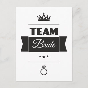 Team Bride Briefkaart