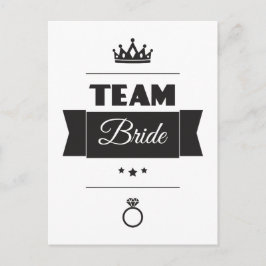 Team Bride Briefkaart