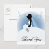 Team Bride Bruidsjurk bruidssilhouet Briefkaart (Voorkant / Achterkant)