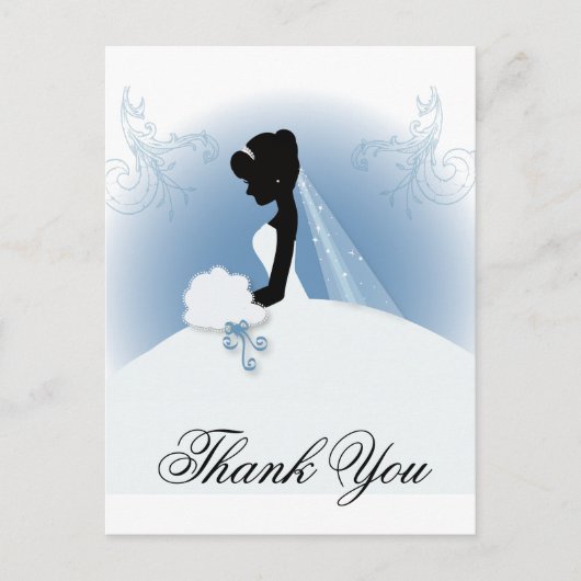 Team Bride Bruidsjurk bruidssilhouet Briefkaart (Voorkant)