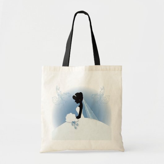 Team Bride Bruidsjurk bruidssilhouet Tote Bag (Voorkant)