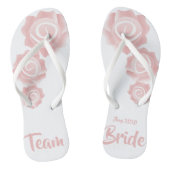 Team Bride bruiloft Roos Teenslippers (Voetbed)