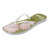 Team Bride bruiloft Roos Teenslippers (Schuin)
