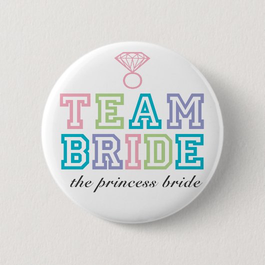 Team Bride Button (Voorkant)