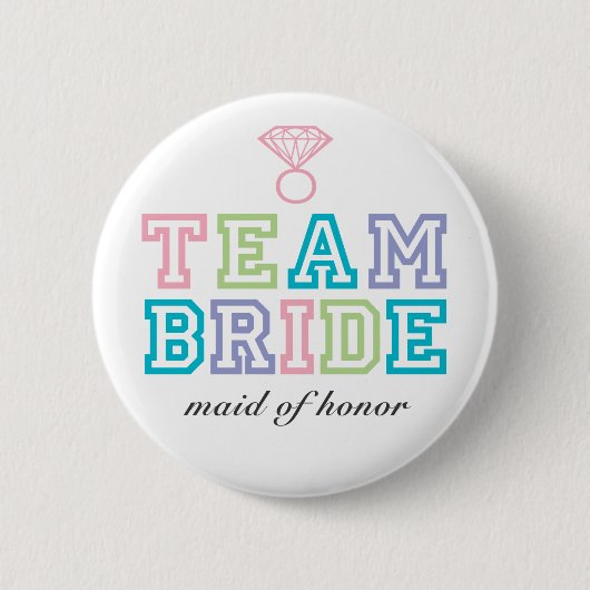 Team Bride Button (Voorkant)
