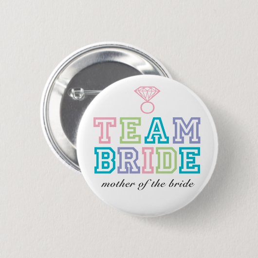 Team Bride Button (Voorkant /achterkant)