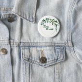 Team Bride Button with golden inscription (In situ)