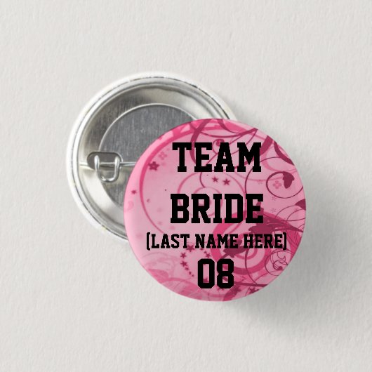 Team Bride-Buttonnen Ronde Button 3,2 Cm (Voorkant /achterkant)