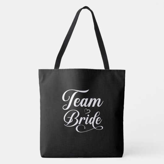 Team Bride Canvas tas (Voorkant)