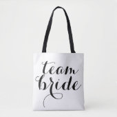 Team Bride Canvas tas (Voorkant)