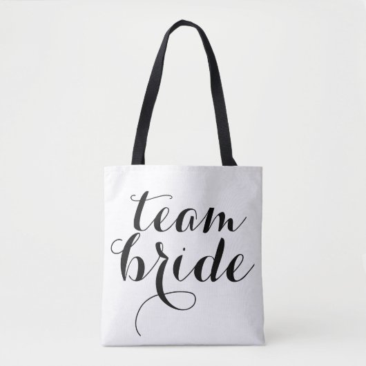 Team Bride Canvas tas (Voorkant)