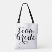 Team Bride Canvas tas (Achterkant)