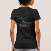 Team Bride Custom Wedding T-shirt (Achterkant)