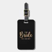 Team Bride Elegant Bachelorette Bagagelabel (Voorkant verticaal)