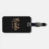 Team Bride Elegant Bachelorette Bagagelabel (Achterkant horizontaal)