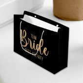 Team Bride Elegant Bachelorette Groot Cadeauzakje