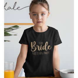 Team Bride Elegant Bachelorette T-shirt