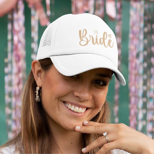 Team Bride Elegant Bachelorette Trucker Pet