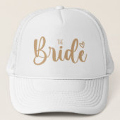 Team Bride Elegant Bachelorette Trucker Pet (Voorkant)